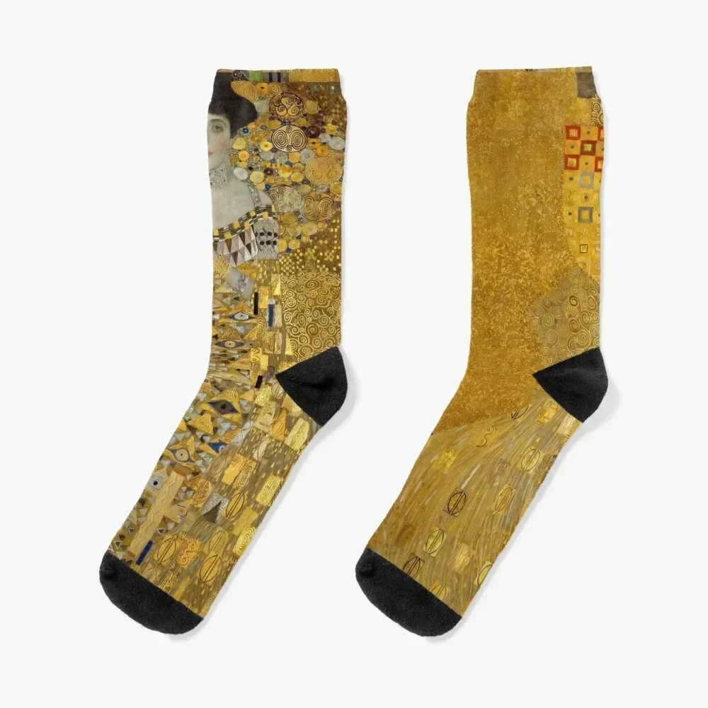 

Gustav Klimt - Portrait of Adele Bloch-Bauer Socks heated Christmas Non-slip Socks Female Men's