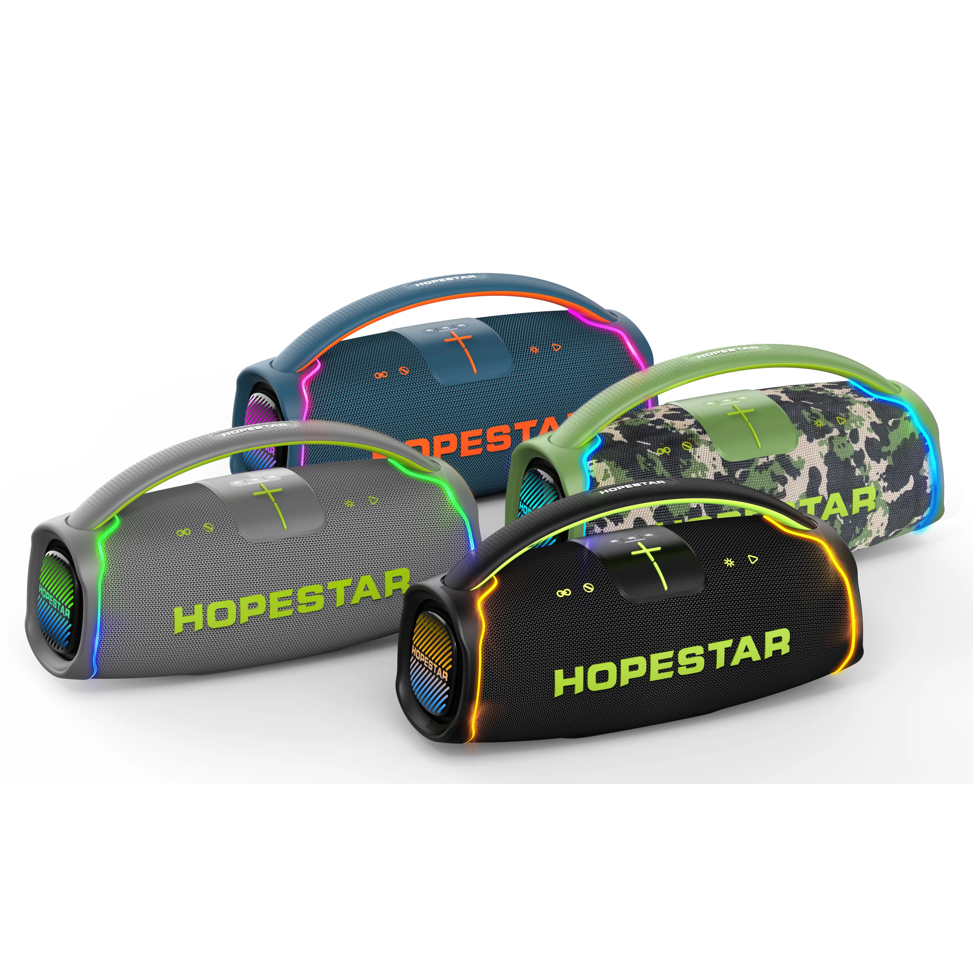 

HOPE STAR A65 300W Speaker with Bass IPX6 Waterproof, Large Jobsite Speakers for Garage, Portable Speaker with TWS and Karaoke