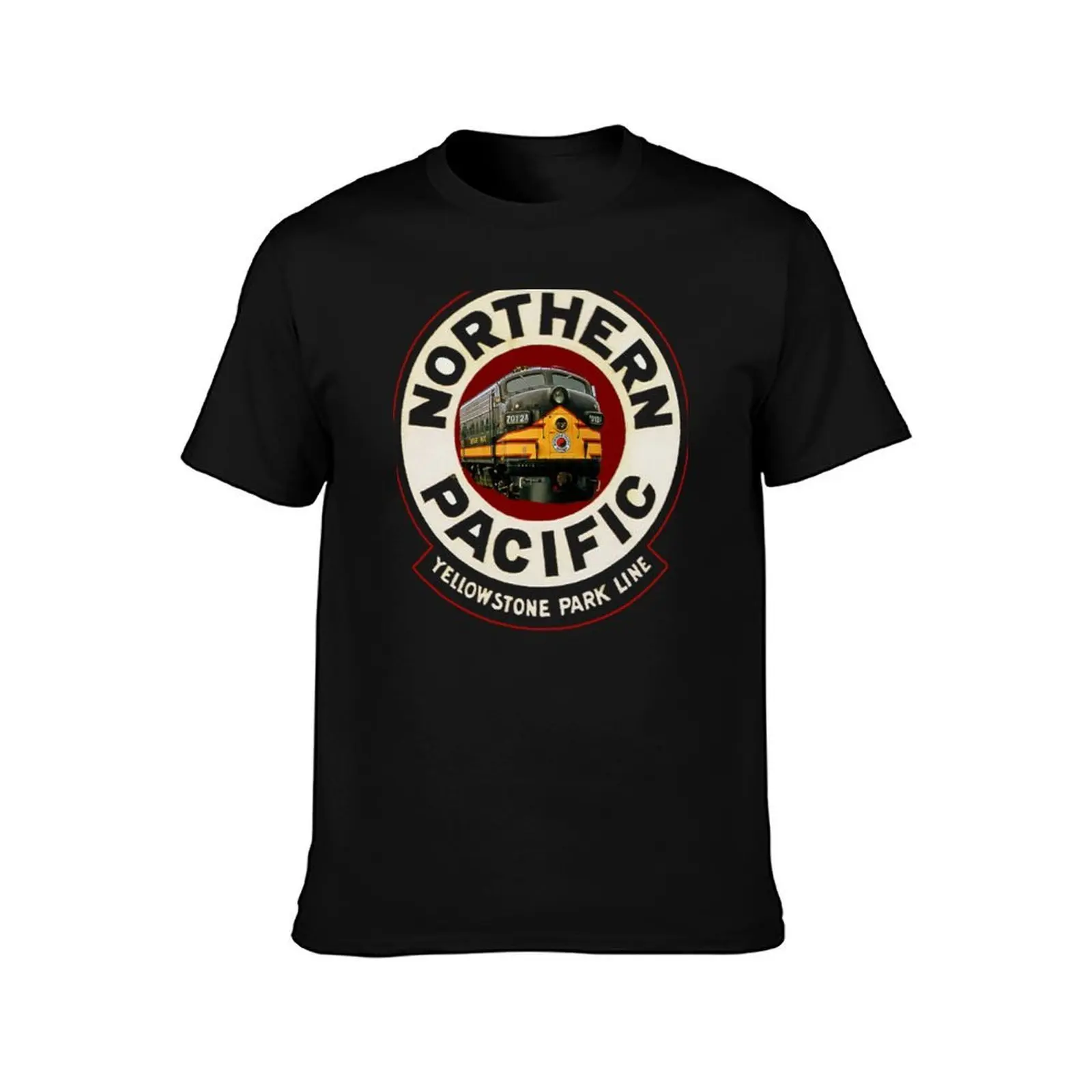 Northern Pacific T-Shirt, Summer Casual Cotton Tee, Oversized Streetwear Tops, Vintage Graphic Print, Loose Fit Short Sleeve