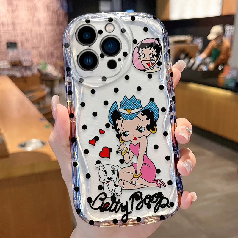 Custodia Sexy Girl B-Bettys per iPhone 16 E 15 Pro Max 14 13 12 Mini 11 Pro Max XS X 8 7 Plus Cover antiurto in silicone morbido Funda