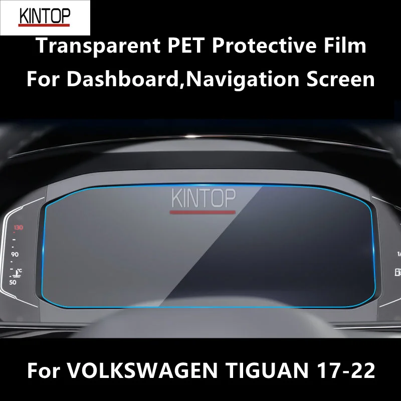 

For VOLKSWAGEN TIGUAN 17-22 Dashboard,Navigation Transparent PET Protective Film Anti-scratch Repair Film Accessorie Refit