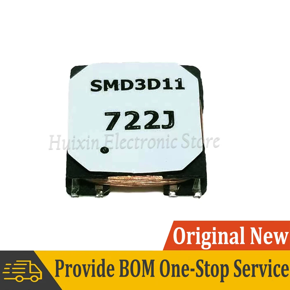 2pcs SMD3D11-722J Smart Car Key Inductance Coil Inductor 3 Axis Receiving Antenna 3D SMD Transponder Coil low frequency