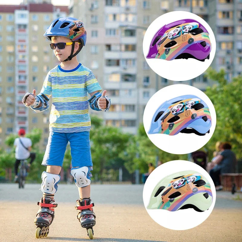 Dziecięcy kask ochronny z kreskówek, wielofunkcyjny, certyfikowany rower, deskorolka, sprzęt ochronny dla dzieci w wieku 3–8 lat, sporty na świeżym powietrzu