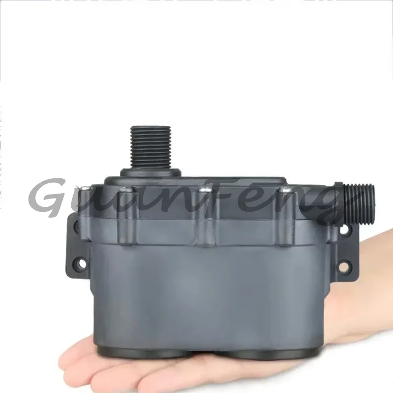 12V/24V DC55JE BLDC Micro Hot Water Circulating Pump, 32m High Head Household Heating Circulation Pump