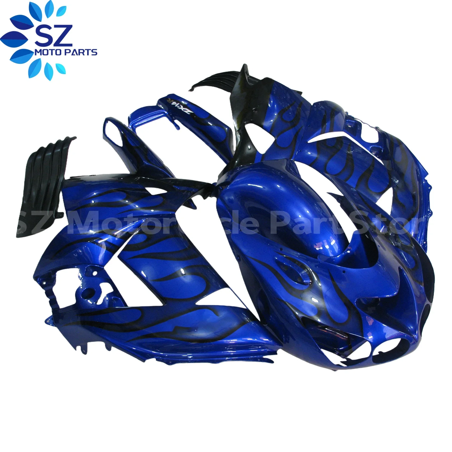 مجموعة هدايا الدراجة النارية لـ Kawasaki ZX14R 2006 2007 2008 2009 2010 2011 مع عملية قولبة حقن ABS مجموعة لوحات كاملة #3