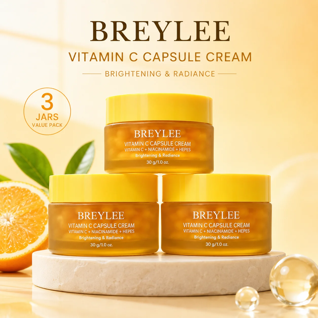 BREYLEE Gesichtscreme Retinol Vitamin C Serie - Feuchtigkeitsspendend, Anti-Aging, Aufhellend – Detail 1