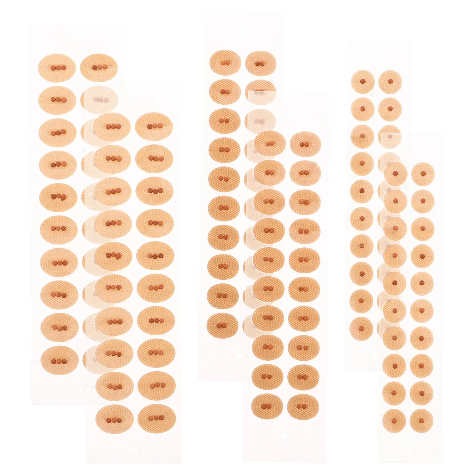 6Sheets Clear Ear Acupoint Press Patches Energy Stone Ear Seeds Stickers for Auricular Massage Acupressure Stimulation Portable