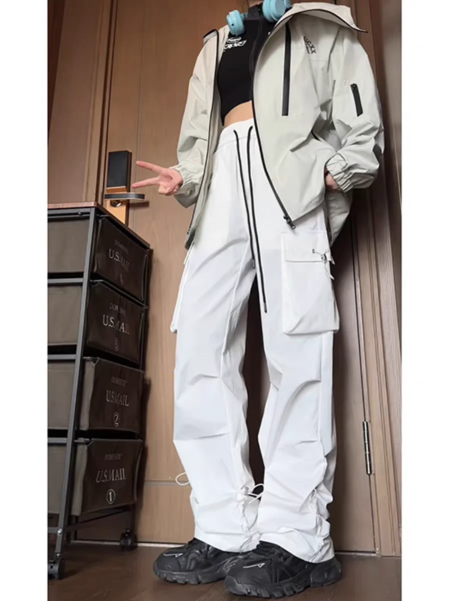 

Мужские свободные повседневные брюки для спецодежды, осенне-зимние спортивные брюки-десантщи в американском стиле с карманом