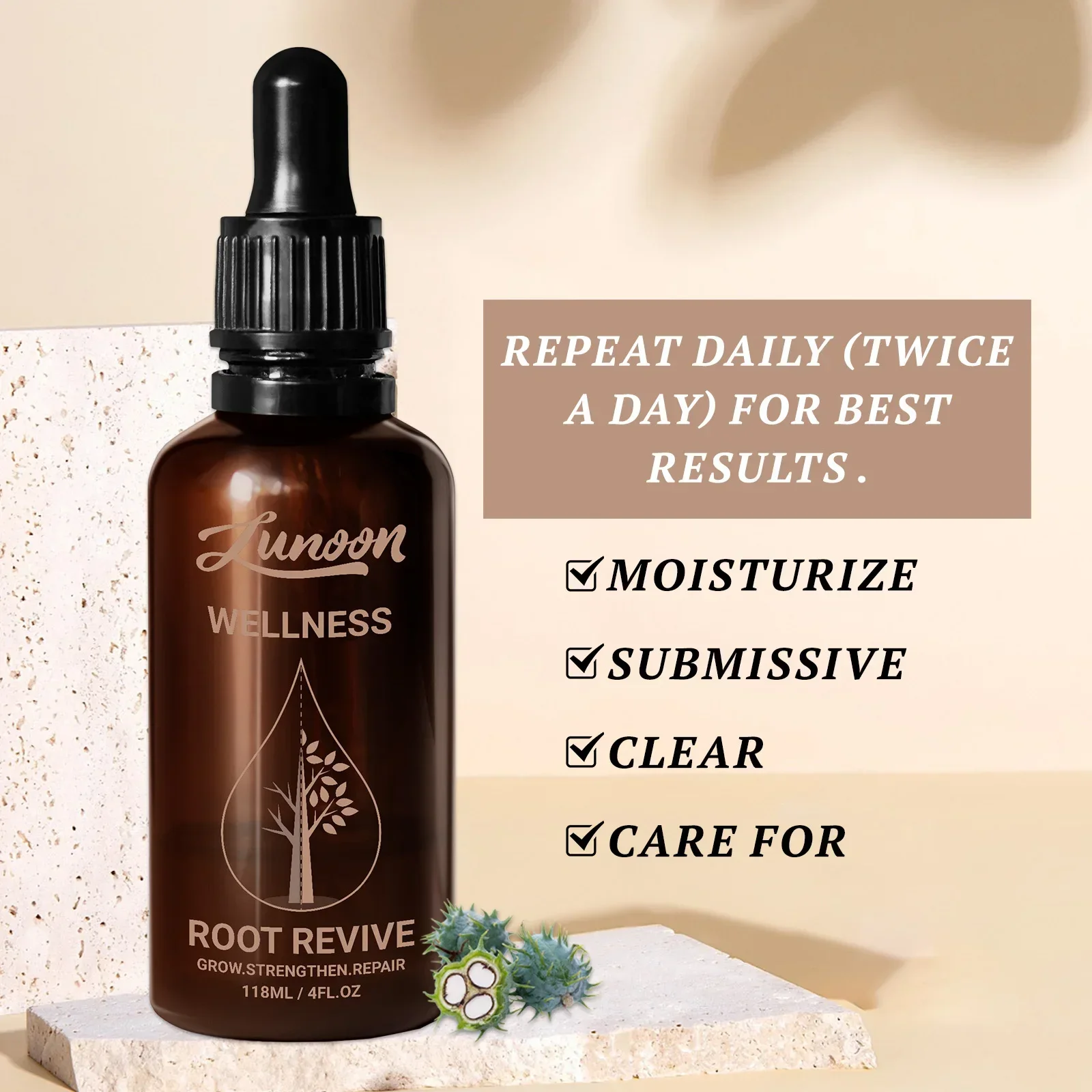 

Root Revive Hair Growth Oil 118ml for Thicker Hair Grow Anti Hair Loss Strengthen Repair Scalp & Beard Care Natural Formula