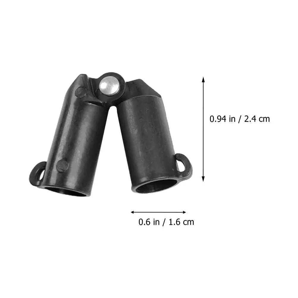 10Pcs PP Pipe Strut Fittings for Vertical Pillar Connection Steel Tube Prop Support Garden Brace Parts Fastening Supplies