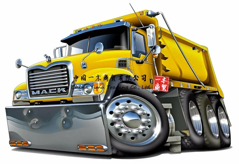 Mack Dump Truck Diesel Semi Trucks Big Riggs Wall Decal Sticker Graphic Man Cave