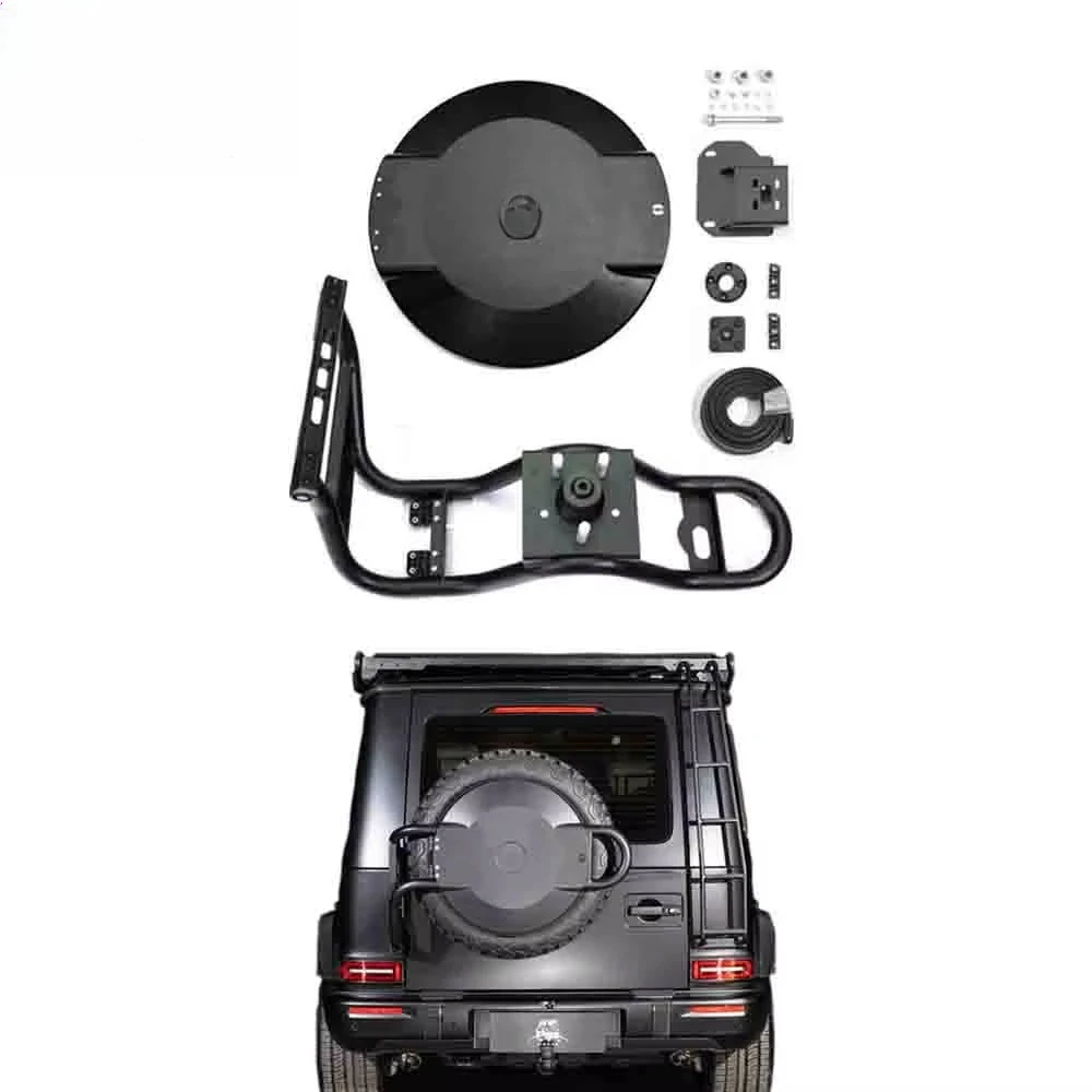 

2025 Year G Class W465 Spare Tyre Cover with Holder G63 G500 G450d Auto Accessories Car Parts Extra Rear Wheel Holder Tire Cover