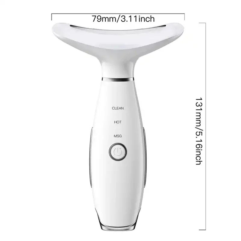 أداة تدليك الوجه من كاكوسان للتجاعيد، مدلك الوجه بالاهتزاز مع الحرارية، علاج بالضوء الأحمر للوجه أ