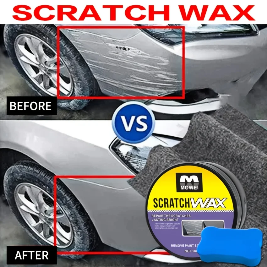 Car Scratch Repair Cream - Clay Based Car Paint Scratch Repair, Color Match, Restores Shine & Gloss, Car Scratch Remover