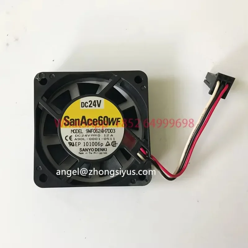 Sanyo 9WF0624H7D03 6015 24V A90L-0001-0511 equipment dedicated cooling fan 60*60*15