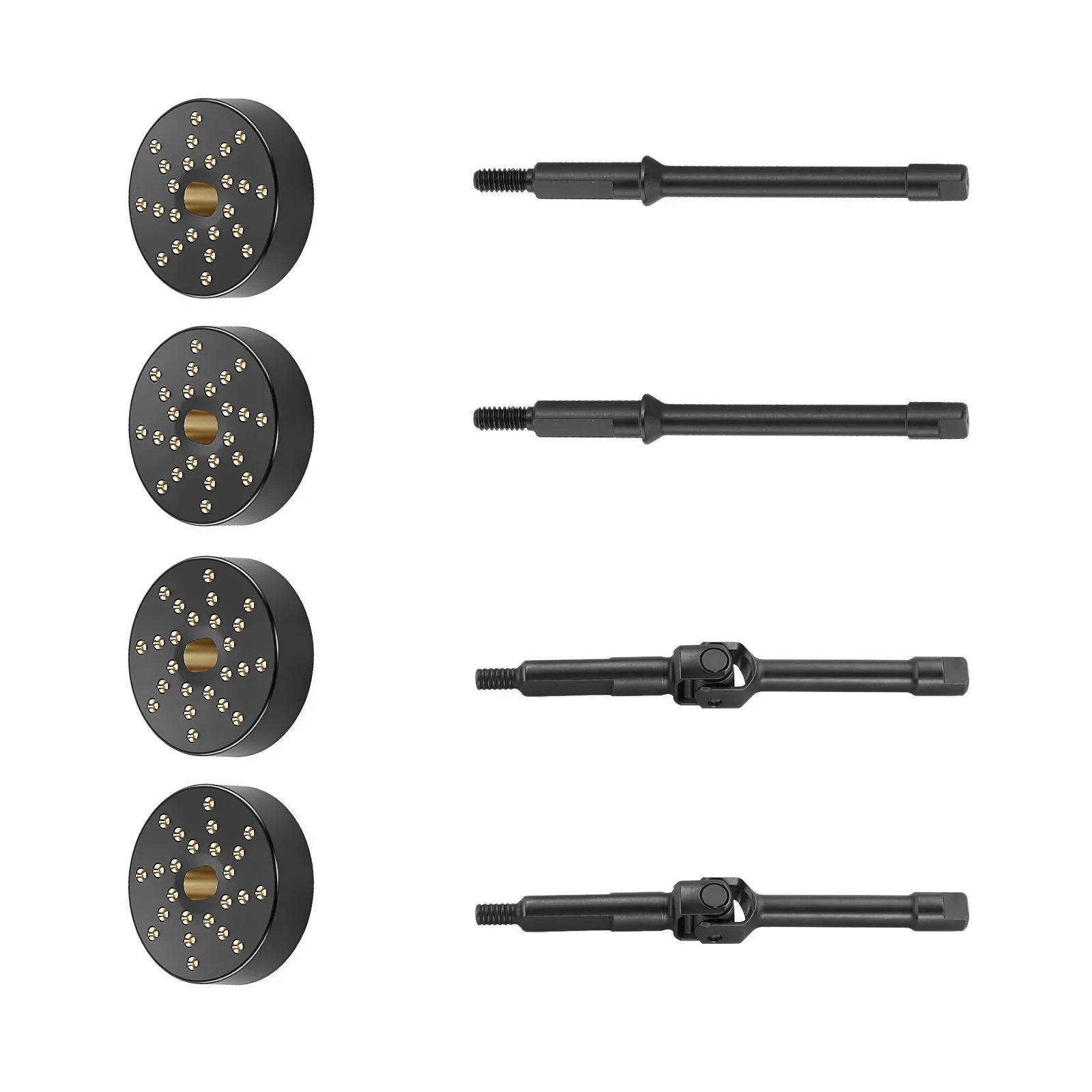 Widening Wheel Axle 4mm Brass Counterweight for Axial 1/30 SCX30 K10