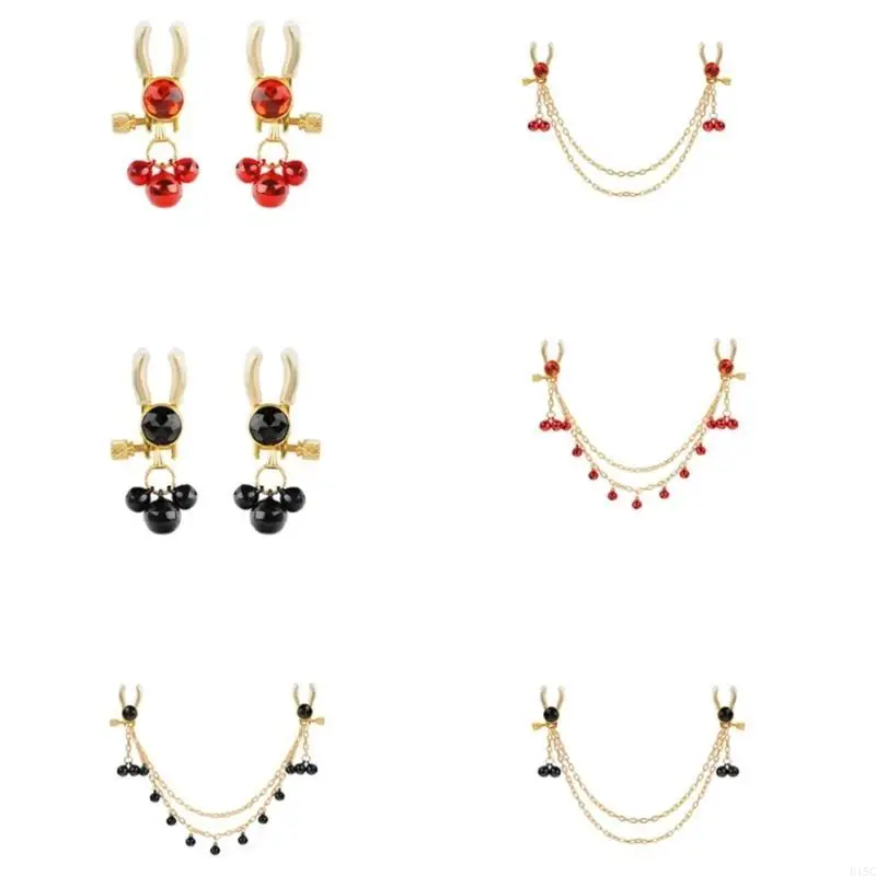 

Fun Bells Nipple Clamps Safe And Comfortable Metal Nipple Clip with Chain