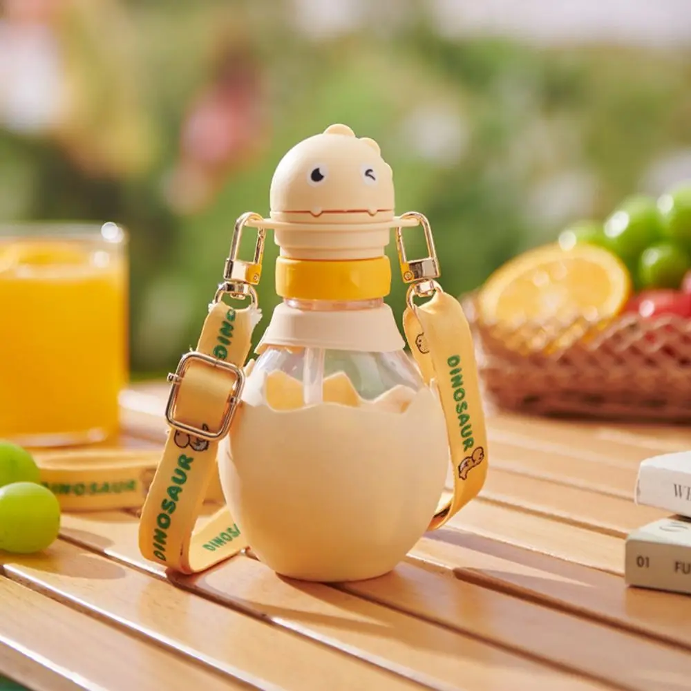 

Cartoon Dinosaur Baby Water Bottle Cap 2 in1 Silicone Straw Bottle Replacement Lid Twist Cover Cap Straw Lid
