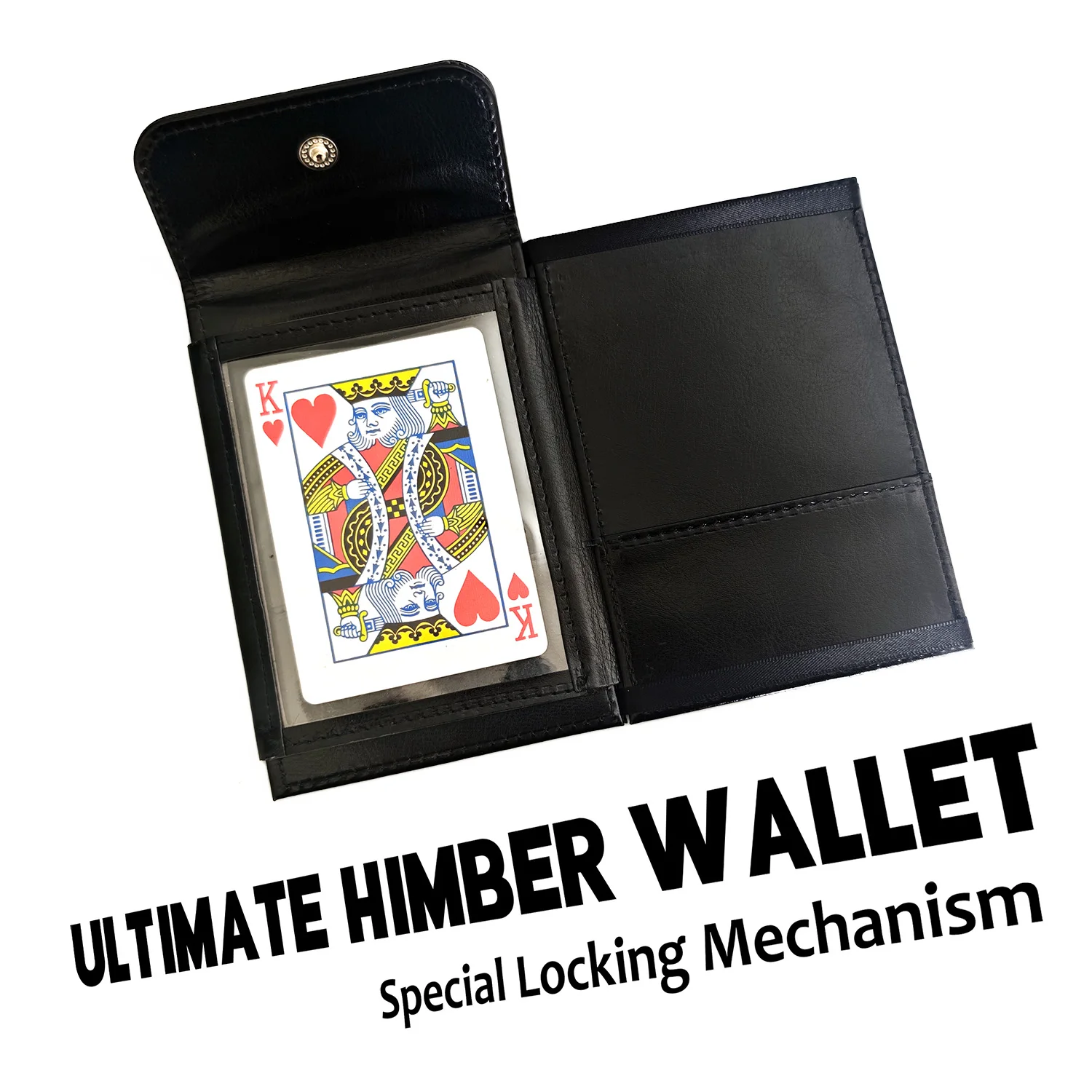 Ultimate Himber Wallet Magic Tricks Close-up Mentalism Gimmicks Switching Objects Inside Wallet with Special Locking Mechanism