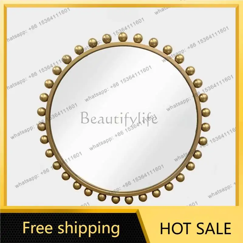 Universal Luxury Mirror Classic Metal Modern Aesthetic Makeup Mirror Standing Desktop Espelho Specchio