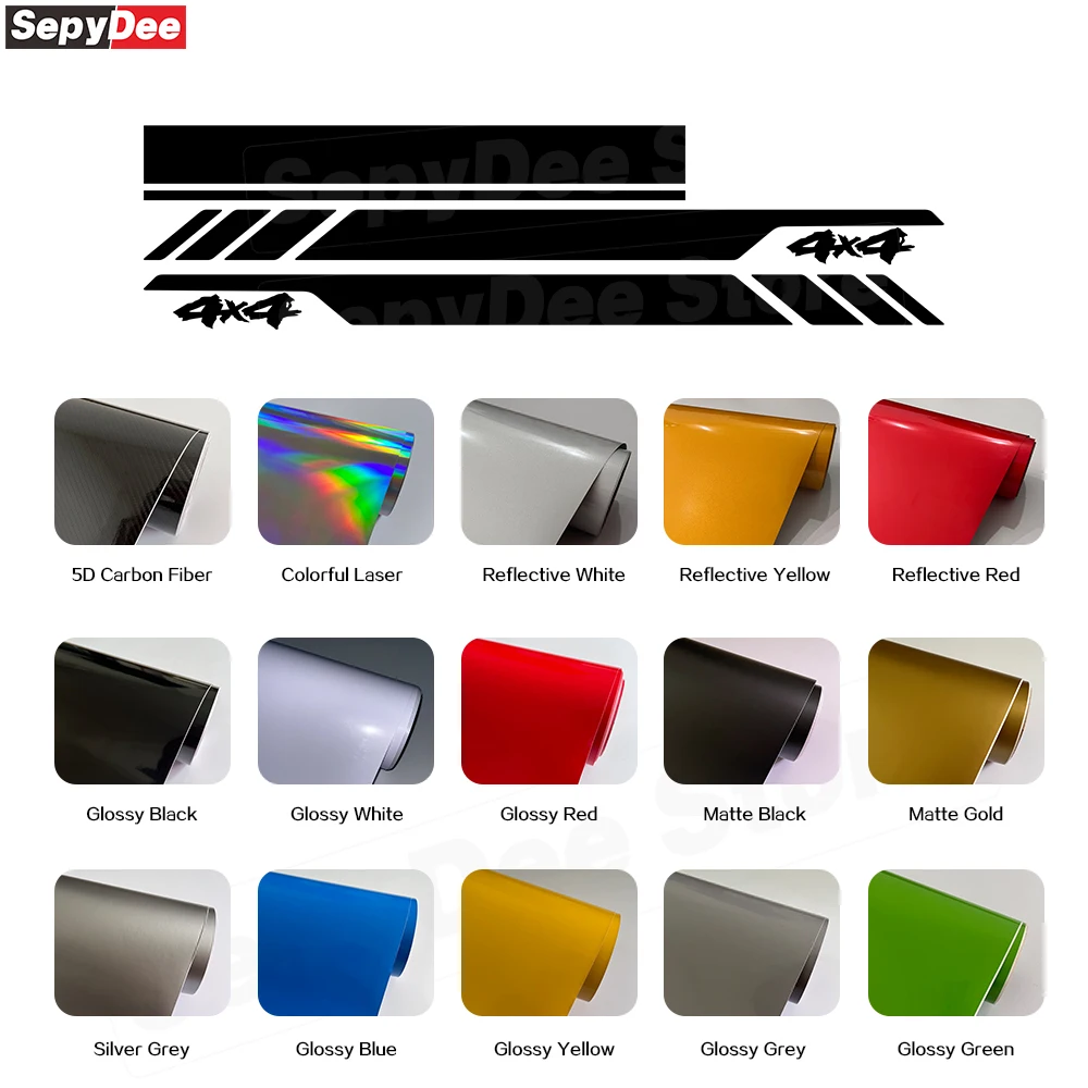 Car Hood Engine Cover Decal 4 X 4 Graphic Body Door Side Stripe Kits Vinyl Stickers for Ford Bronco Sport Car Tuning Accessories