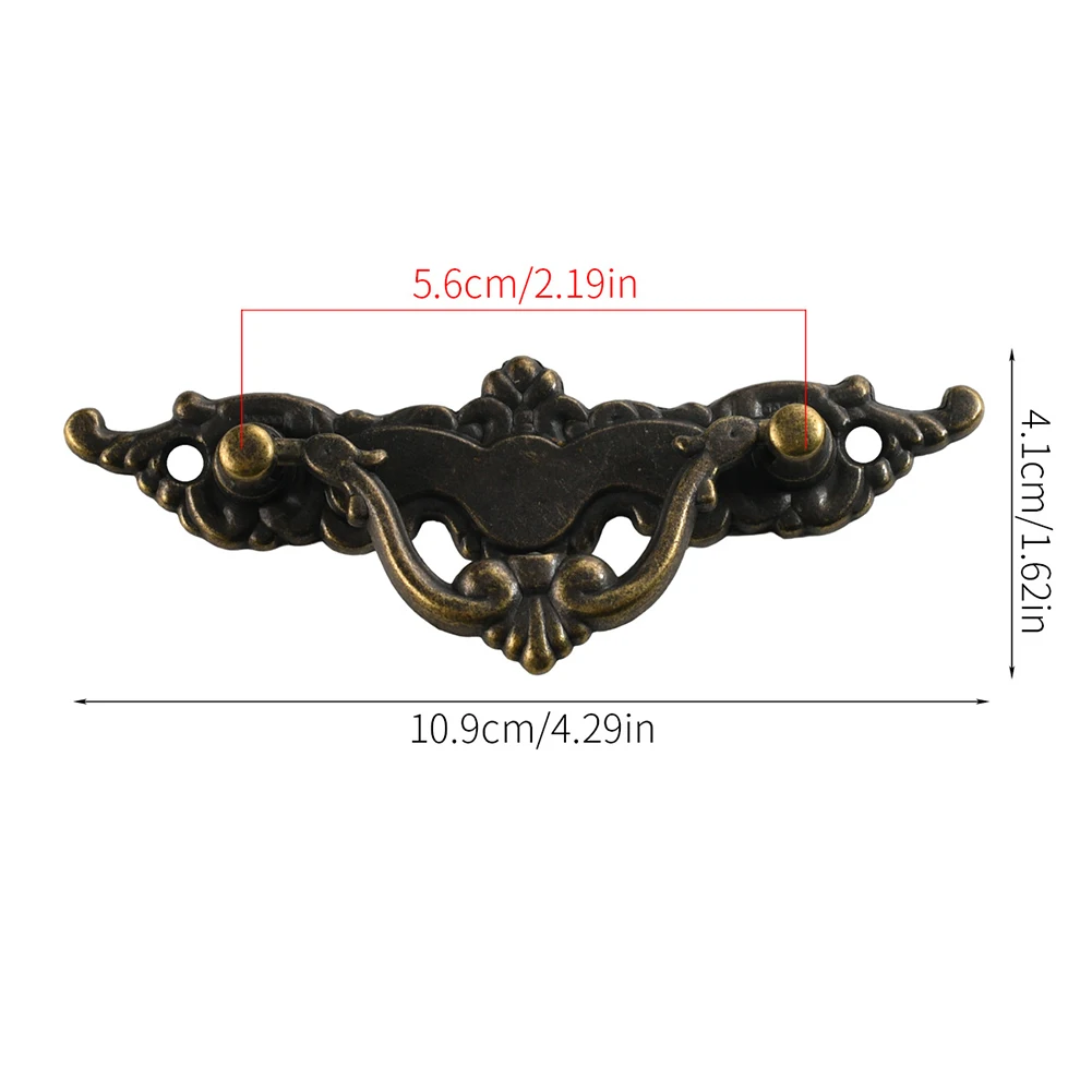 

Ручка для гардероба, мебельные ручки, дверные ручки и ручки для шкафа, 6 шт., антикварные ручки в европейском стиле, мебельная фурнитура