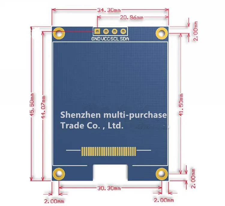 1.5-inch OLED LCD module 128 * 128 dot matrix  SH1107 driver I2C communication compatible with Uno R3 STM32