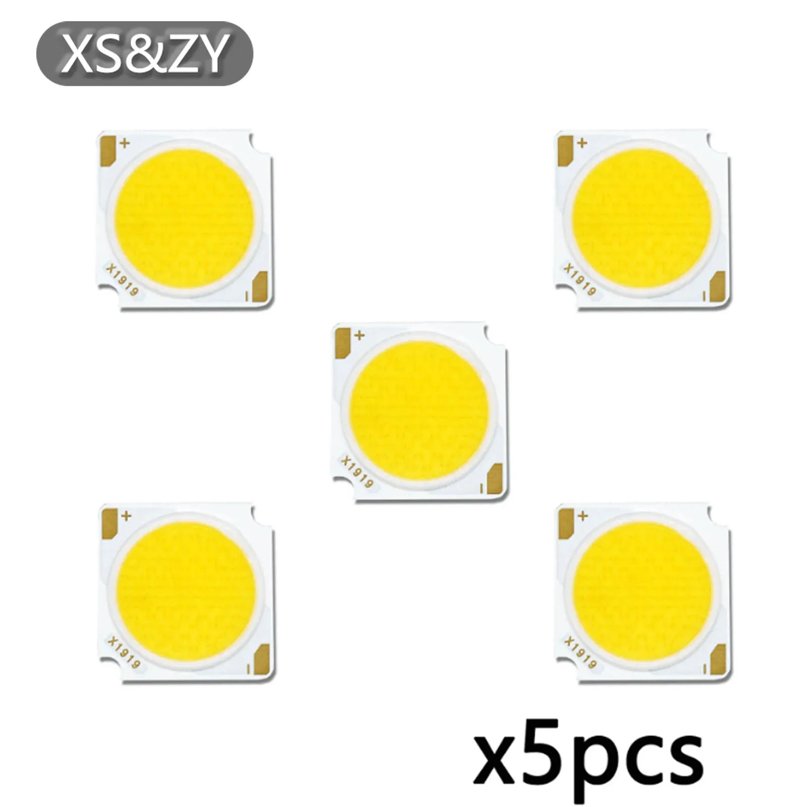 5pcs LED Chip Bridgelux 10W 20W 30W 40W 50W Diodes LED COB Projection Light Sour For Spotlight Downlightce Chip Accessories DIY