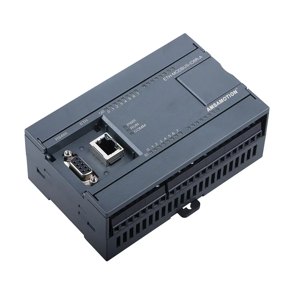 ETH-MODBUS-IO8R-A PLC Module Ethernet Port MODBUS TCP RTU RS485 Converter Digital 8I/O Analog 6I Switch Acquisition Realy