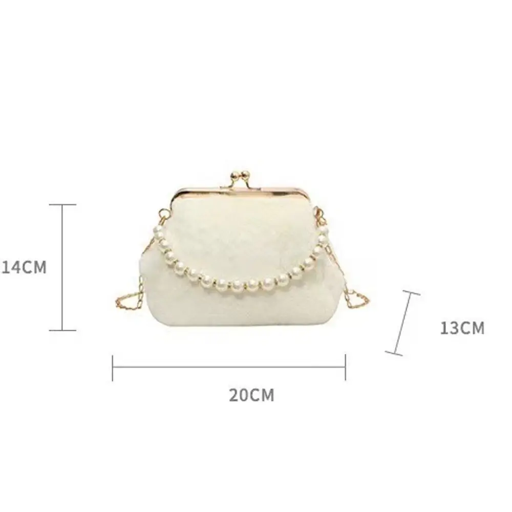 New Shell Shape Plush Shoulder Bags Light Weight Casual Versatile Casual Messenger Bag Large Capacity Crossbody Bags