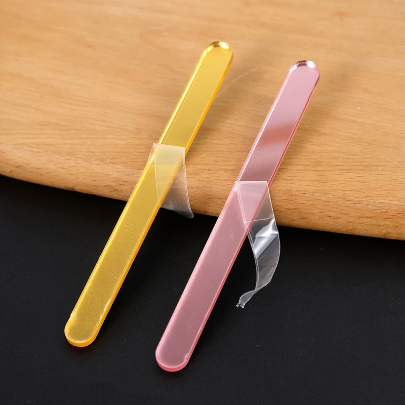 10pcs Reusable Acrylic Ice Cream Sticks Sequin Candy Lollipop Rod Popsicle Sticks For Hawaii Wedding Birthday Party Supply Craft