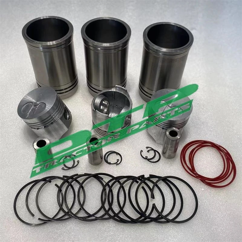 

Set of Pistons, Cylinder sleeves, Piston rings, Piston pins and circlips,Quanchai QC380T swirl chamber engine