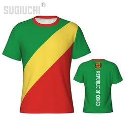 Tight Sports T-shirt Republic Of Congo Flag 3D For Men Women Tees jersey Clothes Soccer Football Fans Gift Patriotic T shirt