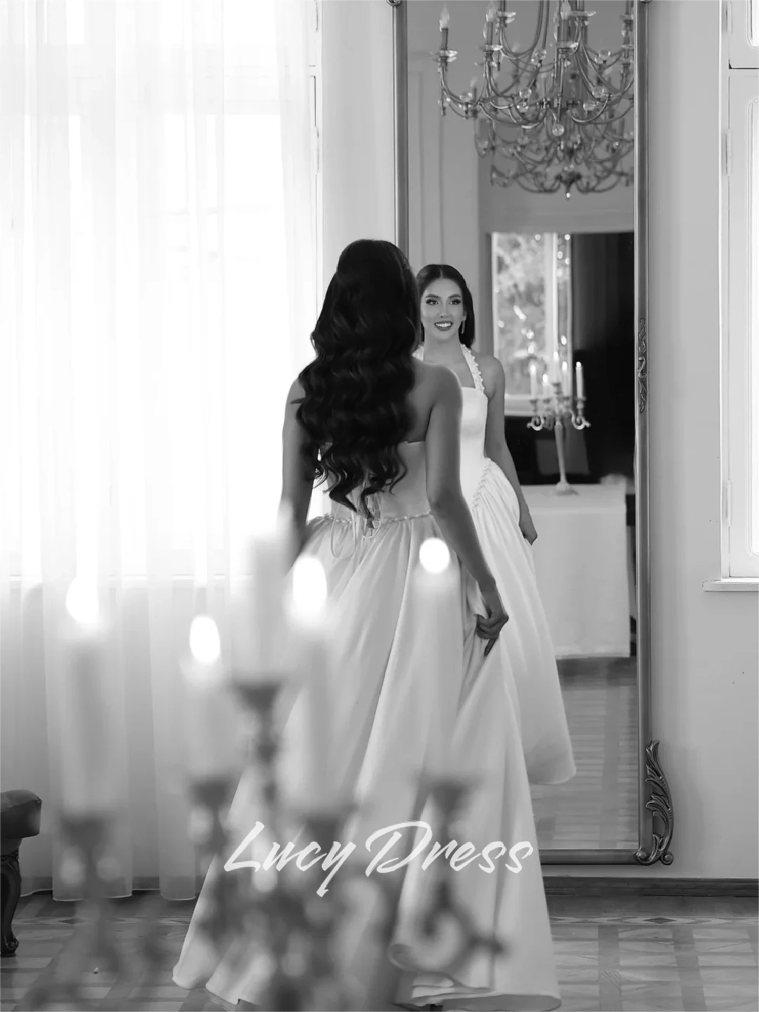 Lucy personalizado ocasião especial vestido de luxo saudita feminino vestido de noite para convidados do casamento elegante vestidos de festa aniversário dres