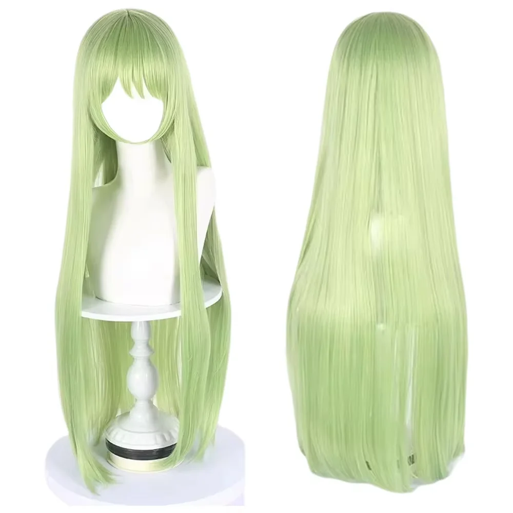 Green Big Long Straight High Quality Synthetic Wig Comic Character Cosplay Wig Comic Reality Show Wig image 6