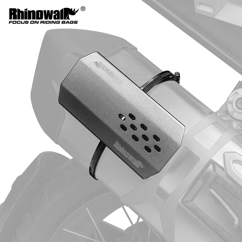 

Rhinowalk Motorcycle Exhaust Pipe Protector 1 or 2 Pcs Motor Bag Heat Shield Cover Riding Guard Anti-scalding Cover Accessories