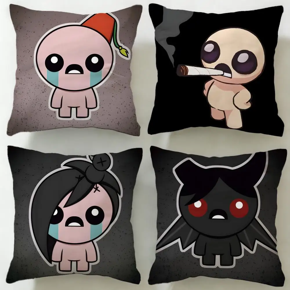 Trendy TThe Binding of Isaacable Cushion Cover Soft & Easy-Wash Pillow Case – Versatile for Couch, Bed, Travel and Office