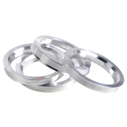 4x Auto Aluminum Hub Centric Rings 66.6mm Car Hub To 57.1mm Wheel Bore For Skoda Car Wheel Center Cap Cover Silver For Mercedes