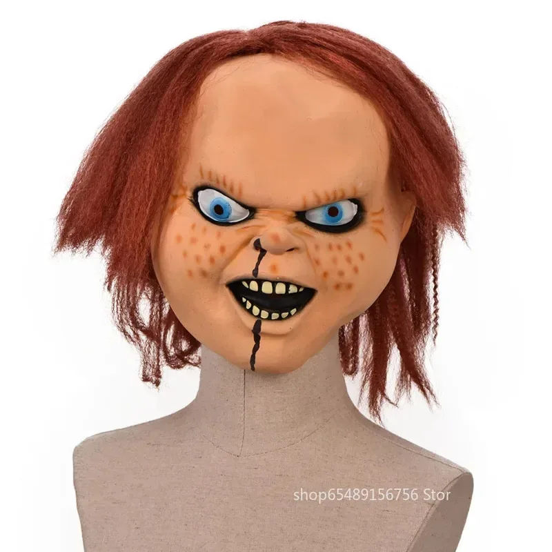 

AA wat Adult Child's Play Costume Masques Ghost Chucky Mask Face Latex Mascarilla Halloween Devil Killer Do2025 New