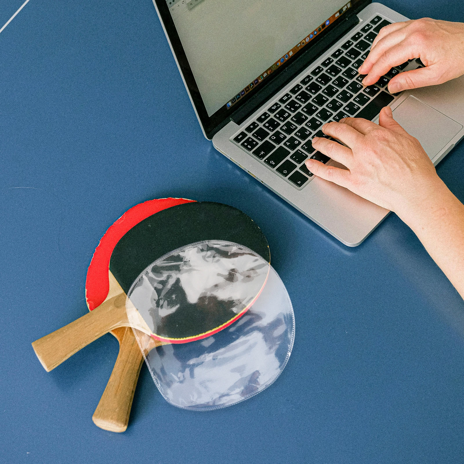 

10 Pcs Astringency Table Tennis Racket Protective Film Plastic Professional Protector