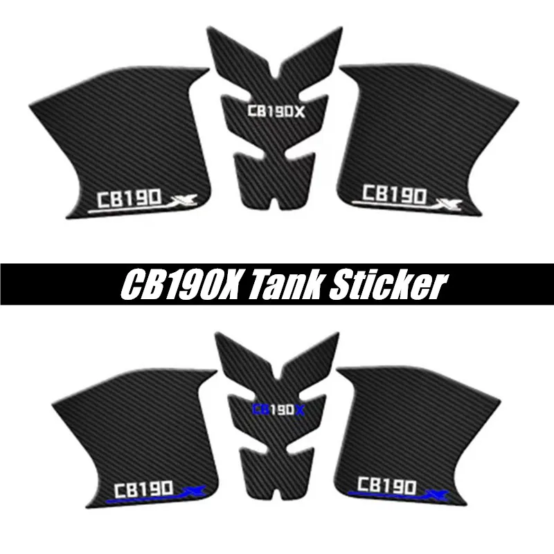 

FOR HONDA CB190X Motorcycle Tank Pad Protector 3D Gel Sticker Decal Carbon Fiber