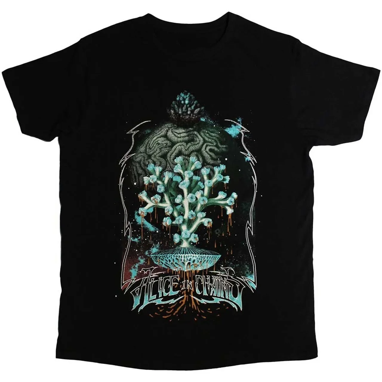 Vintage Alice In Chains Spore Planet T-shirt, Retro 90s Grunge Rock Tee Fan Gift