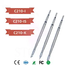 Original C210-I C210-IS C210-K Soldering Iron Tips New Packing Fit for JBC T210-A Sugon T26/T26D Soldering Handle Replacement
