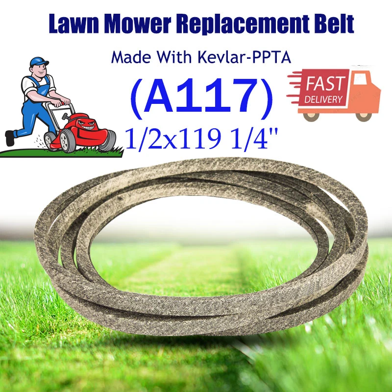 V-BELT for Lawn Mower A117 42 Inch Made with Kevlar M154294 EzTrak Zero-Turn Mower Mower Deck Z225 Z235 FOR J/ohn Deere