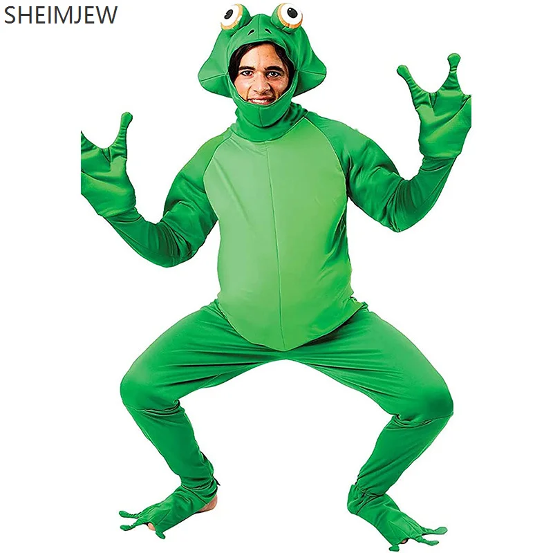 

Novelty Adult Animal Jumpsuit Doll Clothes Carnival Party Frog Suit Halloween Cosplay Men's Frog Prince Gorgeous Stage Costume