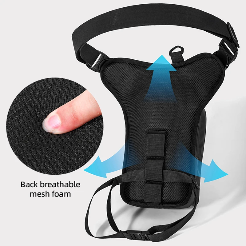Bolsa táctica pierna pesca – Ajustable para caña y accesorios - imagen 3