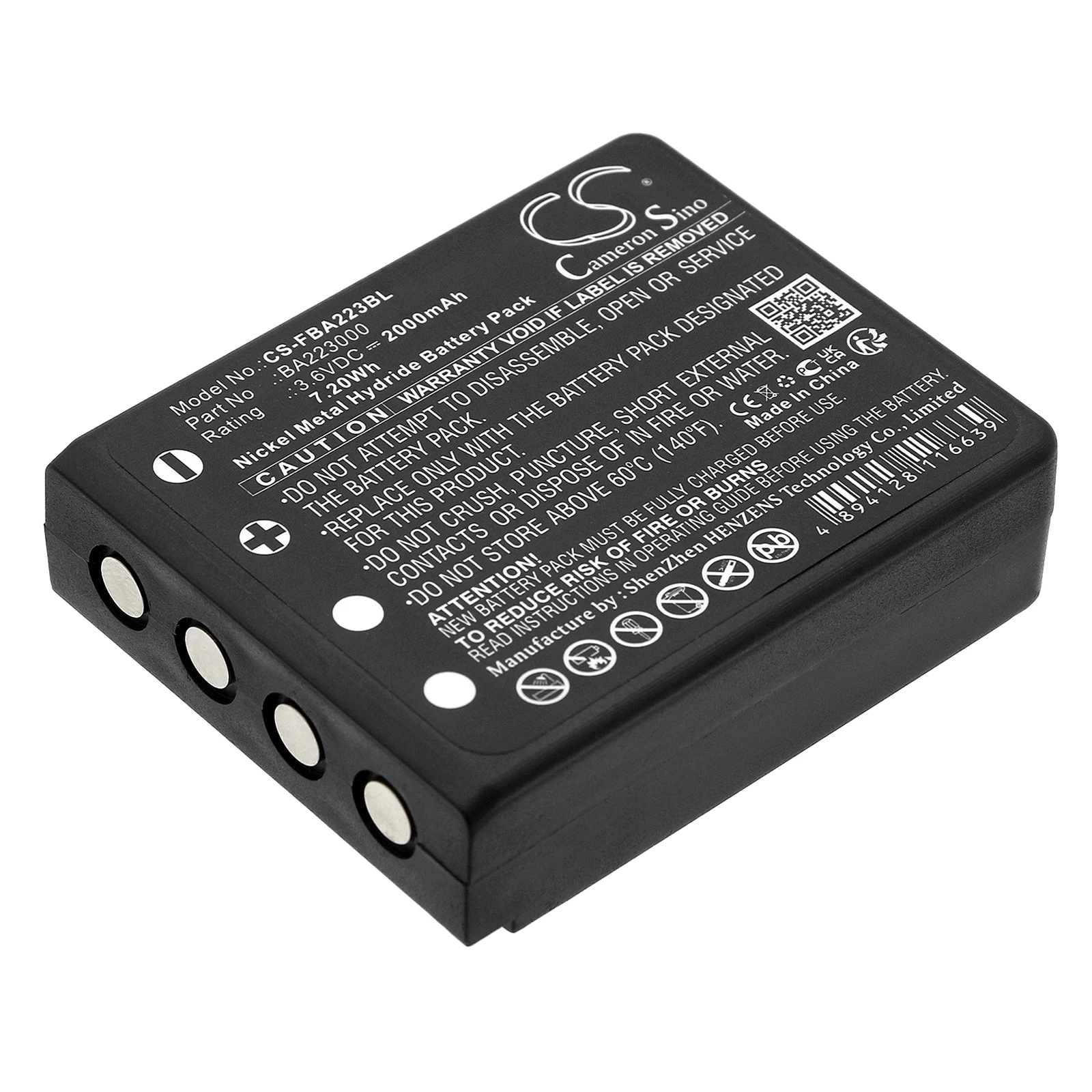 

Ni-MH Crane Remote Control Battery for HBC, 3.6V, 2000mAh, Compatible Models: FBFUB09N, FUB 9NM 6V, FUB9NM, Linus 4, Micron 4