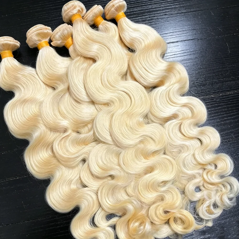 

30 30 30 Inches 613 Honey Blonde Bundles Human Hair Body Wave Bundles Human Hair Extension Remy Human Hair Double Track