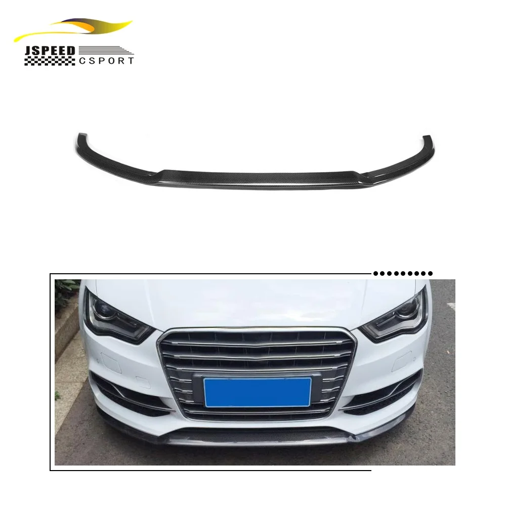 

Suitable for Audi S3 A3 8V sedan 4-door 2014-2016 Carbon fiber front bumper lip front spoiler