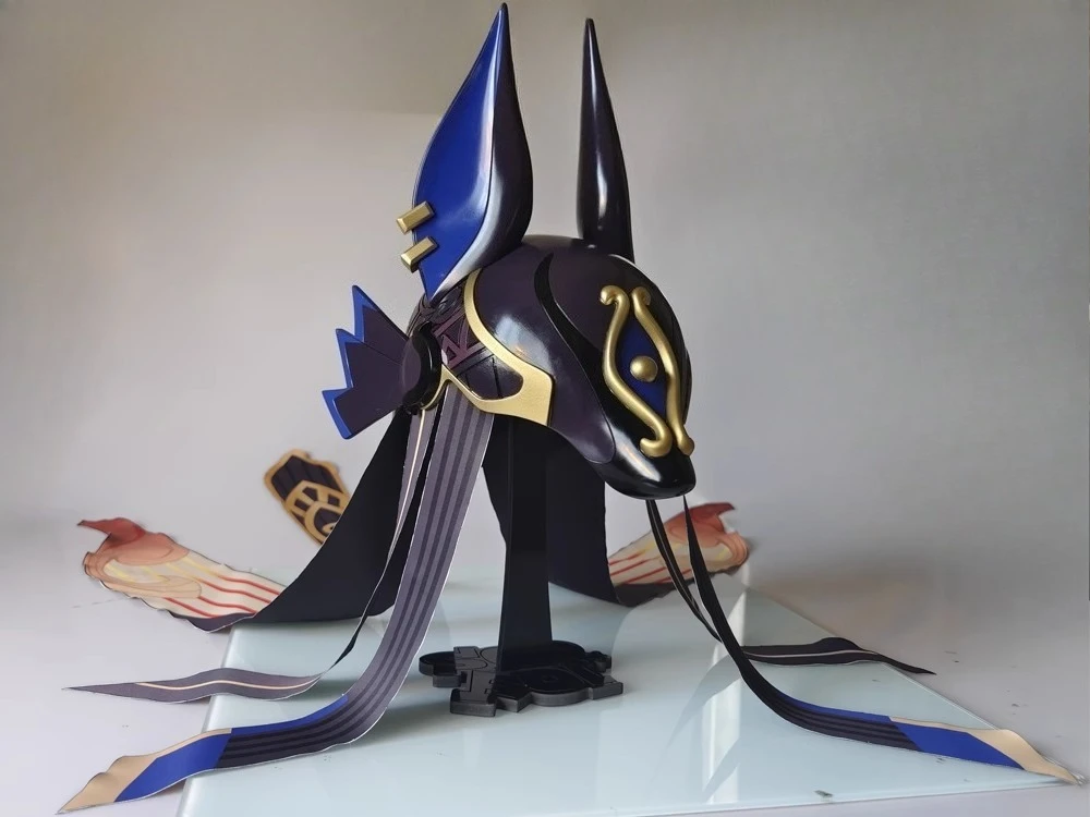 

Cyno Helmet Косплей Реквизит Genshin Impact Шляпа из стекловолокна с высокими деталями